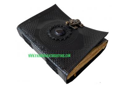 Wholesaler-SingleStoned-Wicca-Wiccan-Antique-Brown-Leather-NeoPagan-Leather-Journal-Spell-